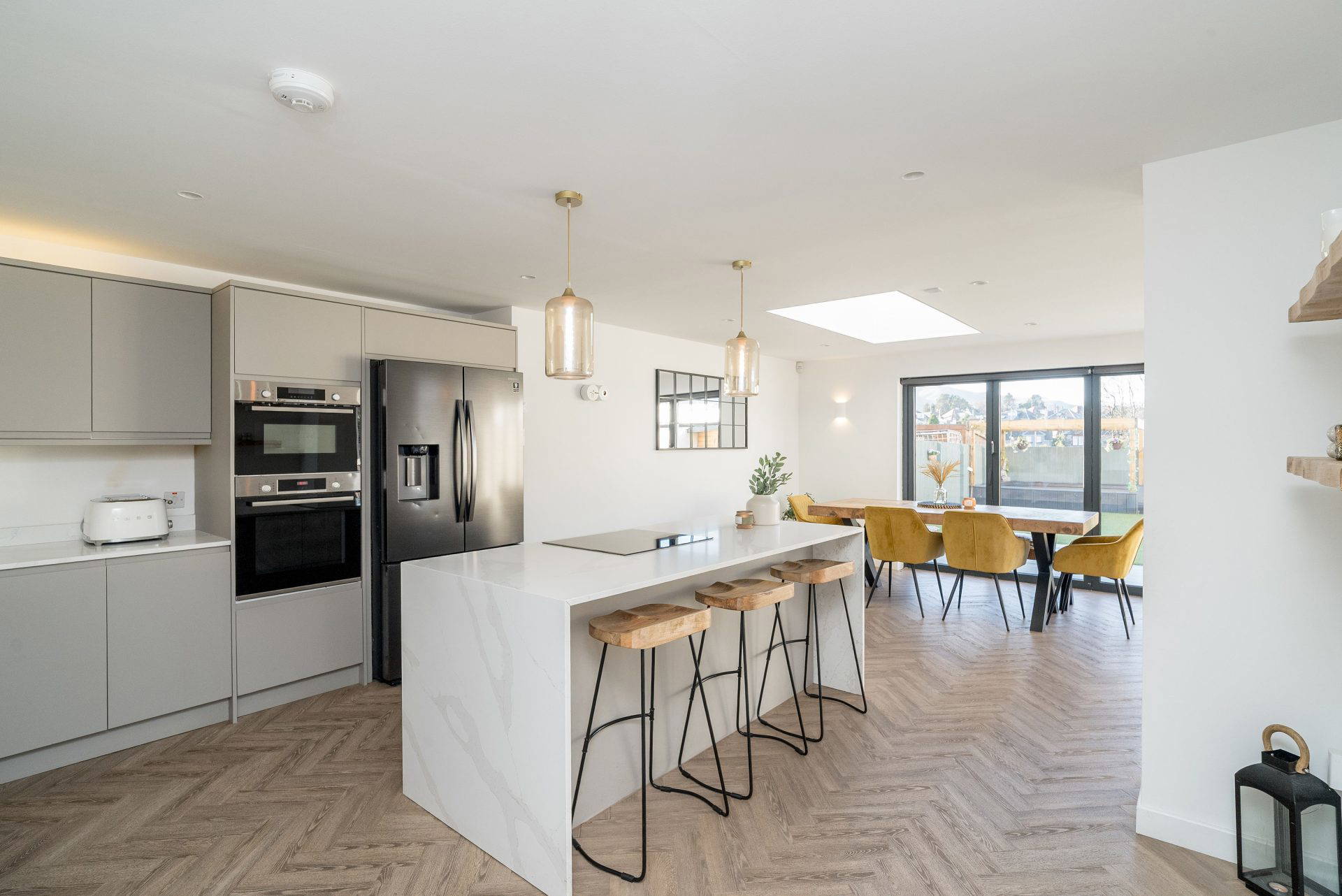 Modern kitchen with cabinetry