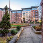 Modern apartment building