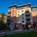 Modern apartment building